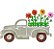 Matriz Bordado Caminhonete Com Flores - Imagem 7