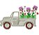 Matriz Bordado Caminhonete Com Flores - Imagem 6