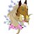 Matriz Bordado Cavalo Lindo Com Flores - Imagem 1