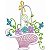 Matriz Bordado Cestas De Flores - Imagem 3