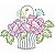 Matriz Bordado Cestas De Flores - Imagem 7