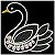 Matriz Bordado Cisne Com Flores - Imagem 4