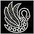 Matriz Bordado Cisne Com Flores - Imagem 3