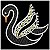 Matriz Bordado Cisne Com Flores - Imagem 5