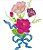 Matriz Bordado Lindas Flores Rippled Grandes - Imagem 6