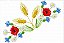Matriz Bordado Trigo Com Flores - Imagem 3