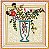 Matriz Bordado Vaso Com Flores Lindo - Imagem 2