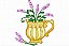 Matriz Bordado Xícara Com Flores Rippled - Imagem 7