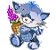 Matriz Bordado Gatinho Florista - Imagem 3