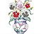 Matriz Bordado Vaso Florido - Imagem 1