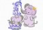 Matriz Bordado Elefantinha Com Bebê - Imagem 3