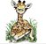 Matriz Bordado Família De Girafas - Imagem 9
