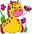 Matriz Bordado Conjunto Girafinhas Lindas - Imagem 1