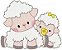 Matriz Bordado Mamãe E Bebê Ovelha - Imagem 7