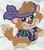 Matriz Bordado Aplique Cachorrinho Fashion - Imagem 1