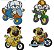 Matriz Bordado Cachorrinhos De Bicicleta - Imagem 3