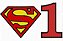 Matriz Bordado Mêsversário Super Heróis - Imagem 1