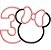 Matriz Bordado Mêsversário Aplique Minnie - Imagem 3