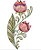 Matriz Bordado Lindas Tulipas Rippled - Imagem 1
