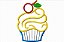 Matriz Bordado Aplique Cupcake 1 - Imagem 2