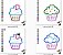 Matriz Bordado Aplique Cupcake 2 - Imagem 3