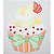 Matriz Bordado Cupcake Delicioso - Imagem 3