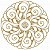 Matriz Bordado Quilt Folhagem - Imagem 1