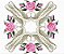 Matriz Bordado Quilt Rosas Delicado - Imagem 3
