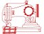 Matriz Bordado Maquina Costura Vintage Redwork - Imagem 2