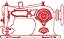 Matriz Bordado Maquina Costura Vintage Redwork - Imagem 9