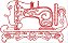Matriz Bordado Maquina Costura Vintage Redwork - Imagem 8