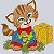 Matriz Bordado Gatinho Feliz 3 - Imagem 5