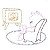 Matriz Bordado Gatinho Ocupado - Imagem 3