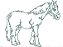 Matriz Bordado Cavalos Redwork - Imagem 10