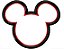 Matriz Bordado Aplique Mickey E Minnie Cabeças - Imagem 3