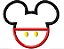 Matriz Bordado Aplique Mickey E Minnie Cabeças - Imagem 1
