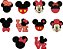 Matriz Bordado Aplique Mickey E Minnie Carinhas - Imagem 1