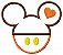 Matriz Bordado Aplique Mickey E Minnie Carinhas - Imagem 7