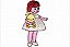 Matriz Bordado Boneca Com Bichinho - Imagem 3
