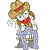 Matriz Bordado Menininha Country - Imagem 4