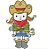 Matriz Bordado Menininha Country - Imagem 8