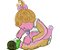 Matriz Bordado Menininha Linda Brincando - Imagem 8