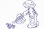 Matriz Bordado Colorwork Menino - Imagem 3