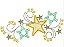 Matriz Bordado Aplique Estrelas Festivas - Imagem 7