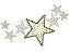 Matriz Bordado Aplique Estrelas Festivas - Imagem 1