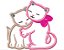 Matriz Bordado Aplique Gatinhos Felizes - Imagem 7