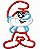 Matriz Bordado Aplique Smurfs - Imagem 1