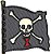 Matriz Bordado Bandeira Pirata - Imagem 1