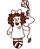 Matriz Bordado Boneca De Pano Redwork - Imagem 8