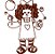 Matriz Bordado Boneca De Pano Redwork - Imagem 6